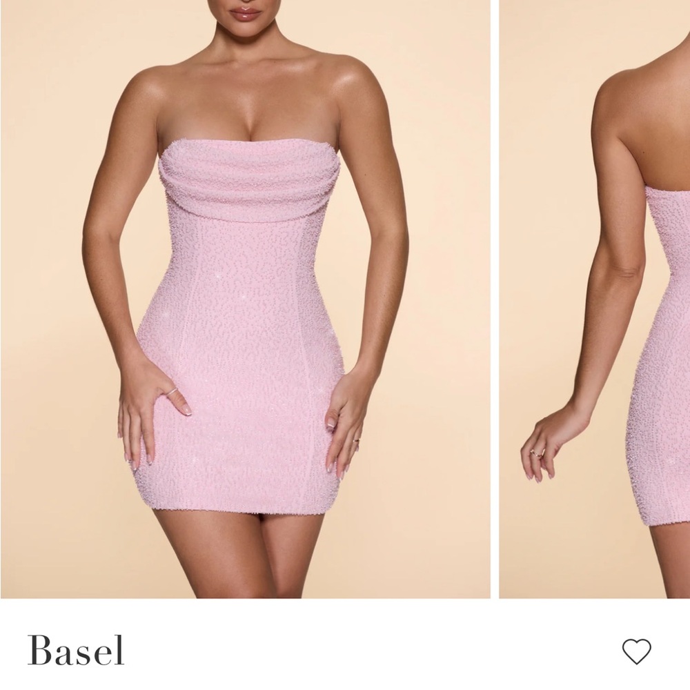 Oh Polly Basel Pink Mini Dress